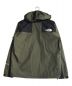 THE NORTH FACE (ザ ノース フェイス) マウンテンレインテックスジャケット オリーブ×ブラック サイズ:M：16000円