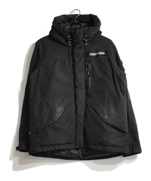 Schott（ショット）Schott (ショット) シュノーケルダウンパーカー ブラック サイズ:Mの古着・服飾アイテム