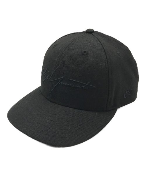 New Era（ニューエラ）New Era (ニューエラ) Yohji Yamamoto pour homme (ヨウジヤマモト プールオム) キャップ ブラック サイズ:7 3/4（61.5ｃｍ）の古着・服飾アイテム