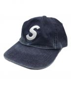 SUPREMEシュプリーム）の古着「Pigment Canvas S Logo 6-Panel」｜ネイビー