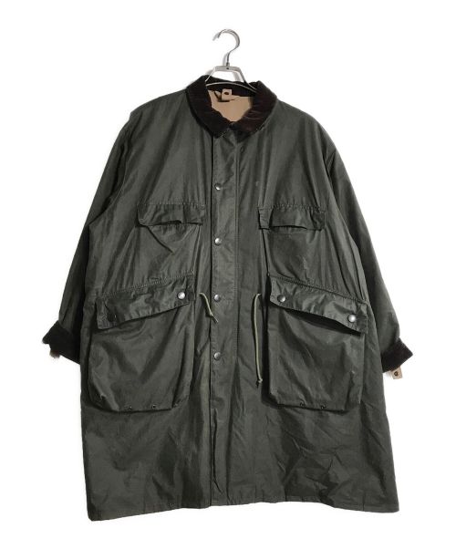 Barbour（バブアー）Barbour (バブアー) KAPTAIN SUNSHINE (キャプテンサンシャイン) スタンドカラートラベラーコート カーキ サイズ:38の古着・服飾アイテム