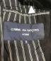 中古・古着 COMME des GARCONS HOMME (コムデギャルソン オム) 裏ストライプウールショートコート ブラック サイズ:S：11000円