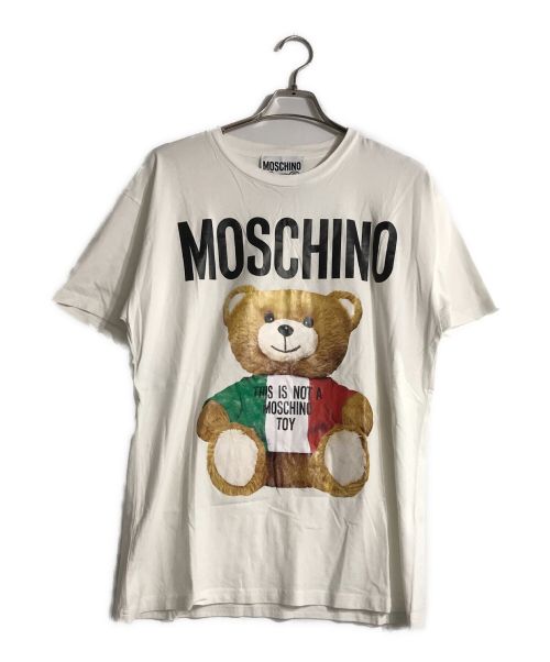 MOSCHINO（モスキーノ）MOSCHINO (モスキーノ) ロゴテディベアItalyTシャツ ホワイト サイズ:Sの古着・服飾アイテム