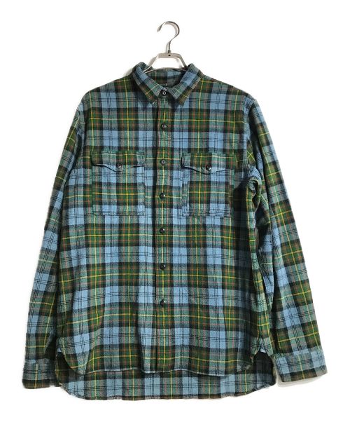 RRL（ダブルアールエル）RRL (ダブルアールエル) ワークシャツ グリーン サイズ:Lの古着・服飾アイテム