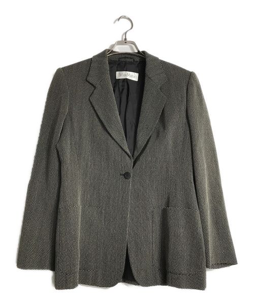 MaxMara（マックスマーラ）MaxMara (マックスマーラ) ウールジャケット ブラック サイズ:40の古着・服飾アイテム