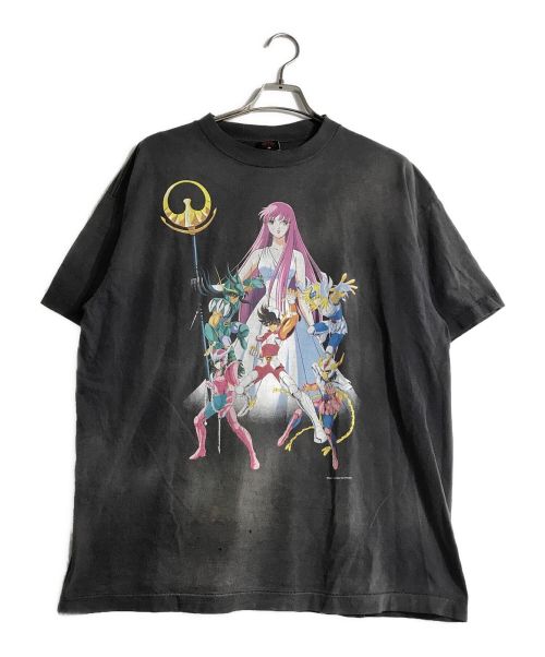 SAINT MICHAEL（セントマイケル）SAINT MICHAEL (セントマイケル) 聖闘士星矢 (セイントセイヤ) アテナ グラフィック プリント Tシャツ グレー サイズ:XLの古着・服飾アイテム