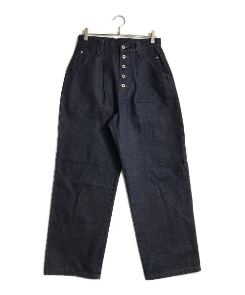 B.BALLSY（ボールジーブラザーズ）B.BALLSY (ボールジーブラザーズ) Rigid denim painter pants インディゴ サイズ:Lの古着・服飾アイテム