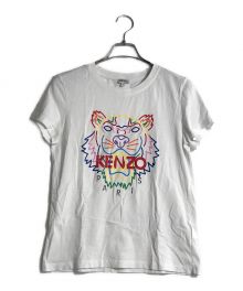 KENZO（ケンゾー）の古着「TIGER ロゴ Tシャツ」｜ホワイト