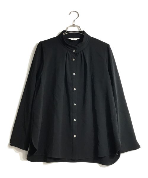 SOEJU（ソージュ）SOEJU (ソージュ) スタンドカラータックブラウス ブラック サイズ:Mの古着・服飾アイテム