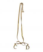 Christian Diorクリスチャン ディオール）の古着「DCリボンネックレス」｜ゴールド