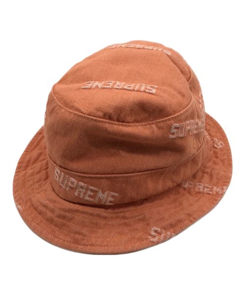 SUPREME（シュプリーム）SUPREME (シュプリーム) 19SS/Logo Denim Crusherデニムクラッシャーハット オレンジの古着・服飾アイテム