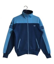 adidas（アディダス）の古着「70’s トラックジャケット」｜ネイビー×スカイブルー