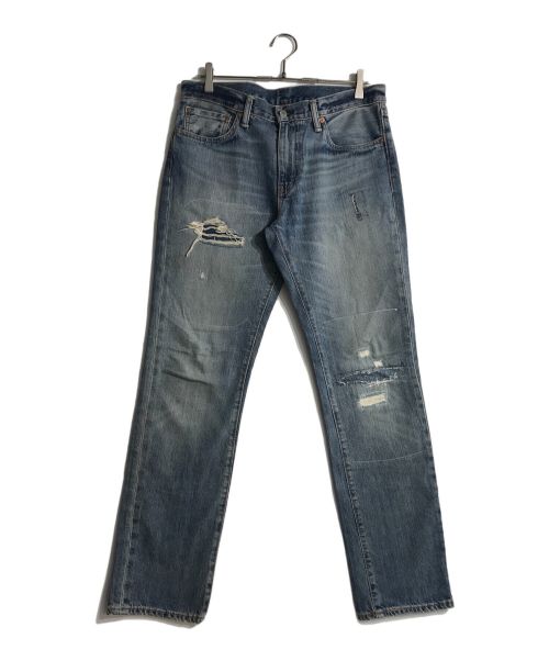 LEVI'S（リーバイス）LEVI'S (リーバイス) リペア加工デニムパンツ ブルー サイズ:81cm (W32)の古着・服飾アイテム