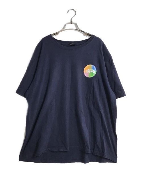 stussy（ステューシー）stussy (ステューシー) プリントTシャツ ネイビー サイズ:XLの古着・服飾アイテム