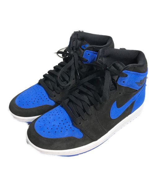 NIKE（ナイキ）NIKE (ナイキ) AIR JORDAN 1 Royal Reimagined/ハイカットスニーカー ブラック×ブルー サイズ:27.5ｃｍの古着・服飾アイテム