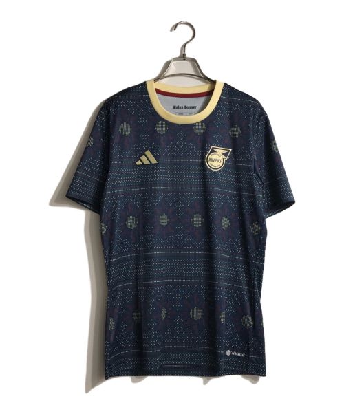 WALES BONNER（ウェールズボナー）WALES BONNER (ウェールズボナー) adidas (アディダス) Jamaica Game Wear/フットボールTシャツ ネイビー サイズ:Lの古着・服飾アイテム