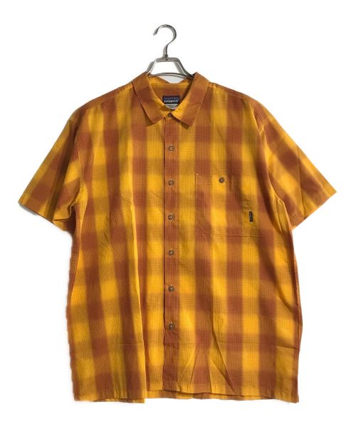 Patagonia（パタゴニア）Patagonia (パタゴニア) Ombre Plaid Shirt オレンジ サイズ:Lの古着・服飾アイテム