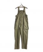 NIGEL CABOURNナイジェルケーボン）の古着「NAVAL DUNGAREE HERRINGBONE OVERALL」｜カーキ