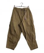 THE NORTH FACEザ ノース フェイス）の古着「Ripstop Wide Cropped Pantsリップストップ ワイド クロップドパンツ」｜オリーブ