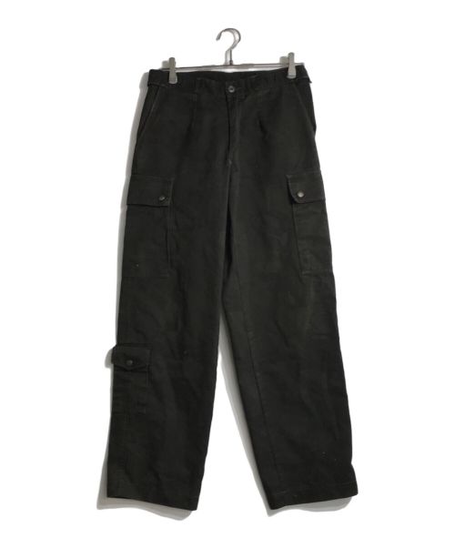 DUTCH ARMY（オランダ軍）Dutch army (オランダ軍) 後染めover dyed cargo pants ブラック サイズ:下記参照の古着・服飾アイテム