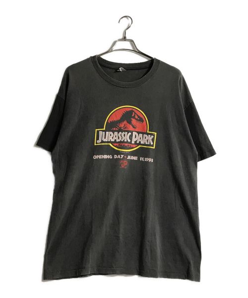 Hanes（ヘインズ）Hanes (ヘインズ) Jurassic Park/ジュラシックパーク90’SムービーTシャツ ブラック サイズ:XLの古着・服飾アイテム