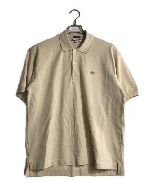 LACOSTE（ラコステ）LACOSTE (ラコステ) JOURNAL STANDARD (ジャーナルスタンダード) HEAVY PICKET POLO SHIRT/ポロシャツ ベージュ サイズ:Lの古着・服飾アイテム