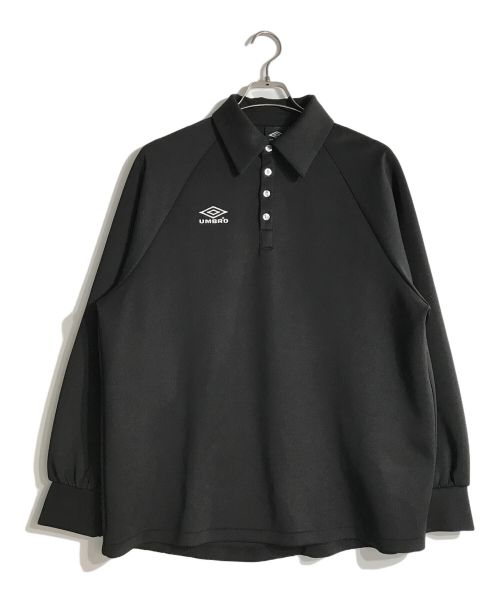 UMBRO（アンブロ）UMBRO (アンブロ) BELPER (ベルパー) M TO R (ムウトアール) GAME SHIRTS MOOD POLO/別注ポロゲームシャツ ブラック サイズ:L 未使用品の古着・服飾アイテム