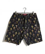 SUPREMEシュプリーム）の古着「13SS Crosses Belted Shorts/ハーフパンツ」｜ブラック