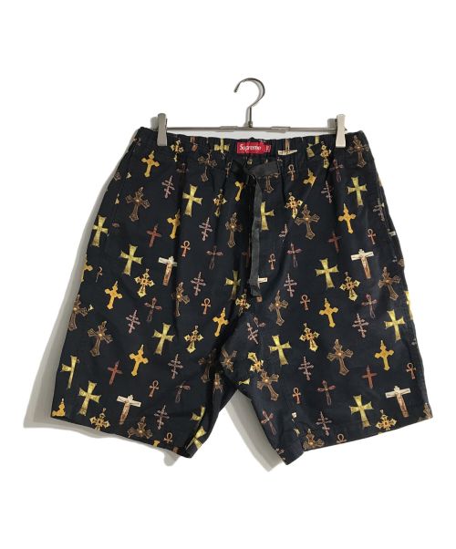 SUPREME（シュプリーム）SUPREME (シュプリーム) 13SS Crosses Belted Shorts/ハーフパンツ ブラック サイズ:36の古着・服飾アイテム