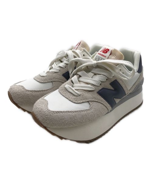 NEW BALANCE（ニューバランス）NEW BALANCE (ニューバランス) WL574ZQA アイボリー サイズ:23.5cmの古着・服飾アイテム