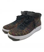 NIKEナイキ）の古着「AIR FORCE 1 ULTRA FLYKNIT MID/ハイカットスニーカー」｜イエロー×オレンジ