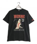 Hysteric Glamourヒステリックグラマー）の古着「AMPIRELLA CARNIVAL OF THE DAMNED ヴァンピレラ クルーネック 半袖 Tシャツ」｜ブラック