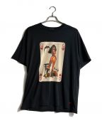 Thee Hysteric XXX×Hysteric Glamourジィ ヒステリックトリプルエックス×ヒステリックグラマー）の古着「VAMPIRELLA #36 POKER GAME/プリントTシャツ」｜ブラック