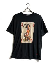 Thee Hysteric XXX×Hysteric Glamour（ジィ ヒステリックトリプルエックス×ヒステリックグラマー）の古着「VAMPIRELLA #36 POKER GAME/プリントTシャツ」｜ブラック