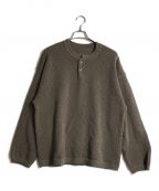 crepusculeクレプスキュール）の古着「Moss stitch henley neck」｜カーキ