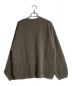 crepuscule (クレプスキュール) Moss stitch henley neck カーキ サイズ:2：7000円