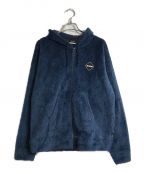 F.C.R.B.エフシーアールビー）の古着「POLARTEC FLEECE HIGH LOFT ZIP UP HOODY/フリースジャケット」｜ネイビー