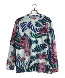 SUPREME（シュプリーム）の古着「Waves L/S Top/サーマルカットソー」｜ブルー×パープル