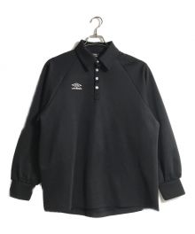 UMBRO×BELPER×M（アンブロ×ベルパー×エム）の古着「別注ポロゲームシャツ/GAME SHIRT MOOD POLO」｜ブラック