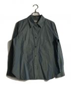 MARGARET HOWELLマーガレットハウエル）の古着「CHAMBRAY COTTON POPLIN シャツ」｜ブルー