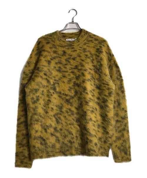 Acne studios（アクネ ストゥディオス）ACNE STUDIOS (アクネ ストゥディオス) Brushed Hairy Woolly Fabric Crewneck イエロー サイズ:M 未使用品の古着・服飾アイテム