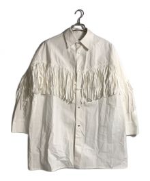 BELPER（ベルパー）の古着「FRINGE SHIRT」｜ホワイト