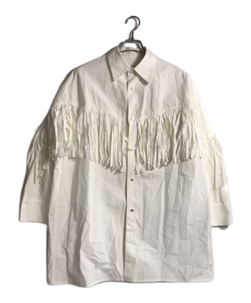 BELPER（ベルパー）BELPER (ベルパー) FRINGE SHIRT ホワイト サイズ:FREEの古着・服飾アイテム