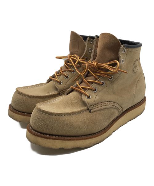 RED WING（レッドウィング）RED WING (レッドウィング) 犬タグ LEGENDモックトゥブーツ ベージュ サイズ:7 1/2 EEの古着・服飾アイテム