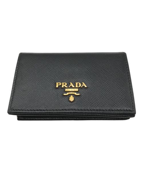 PRADA（プラダ）PRADA (プラダ) サフィアーノカードケース ブラックの古着・服飾アイテム