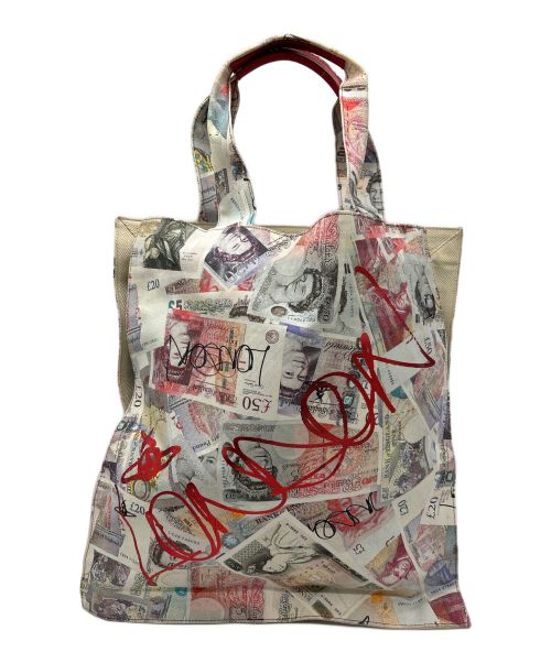 Vivienne Westwood（ヴィヴィアンウエストウッド）Vivienne Westwood (ヴィヴィアンウエストウッド) 紙幣プリントトートバッグ マルチカラーの古着・服飾アイテム