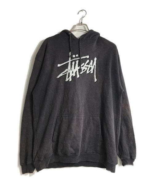 stussy（ステューシー）stussy (ステューシー) ロゴパーカー ネイビー サイズ:Lの古着・服飾アイテム