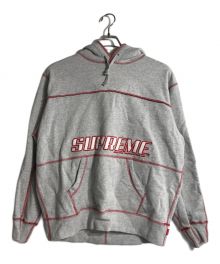 SUPREME（シュプリーム）の古着「22SS Coverstitch Hooded Sweatshirt」｜グレー