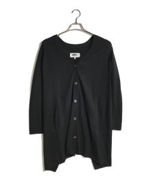 MM6 Maison Margiela（エムエムシックス メゾンマルジェラ）の古着「15AW  ロングカーディガン」｜ブラック