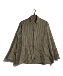 MAATEE&SONS（マーティーアンドサンズ）の古着「SHIRTS JACKET」｜グレー×ベージ